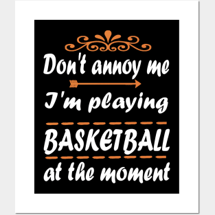 Basketball basketball player gift wicker Posters and Art